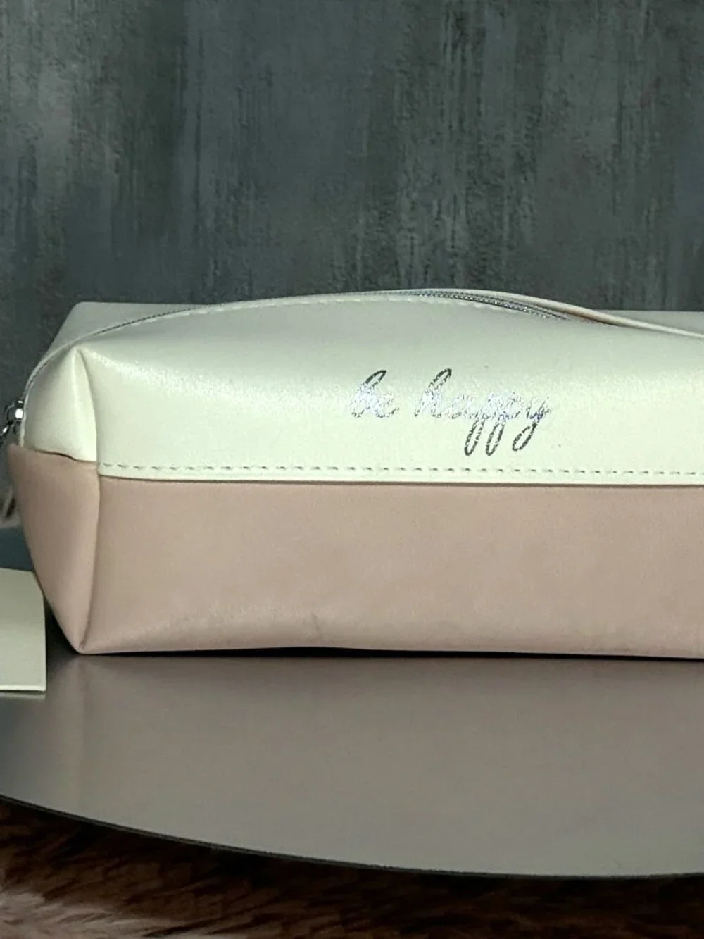 NWT Lauren Conrad Be Happy Cosmetic/Brush Bag